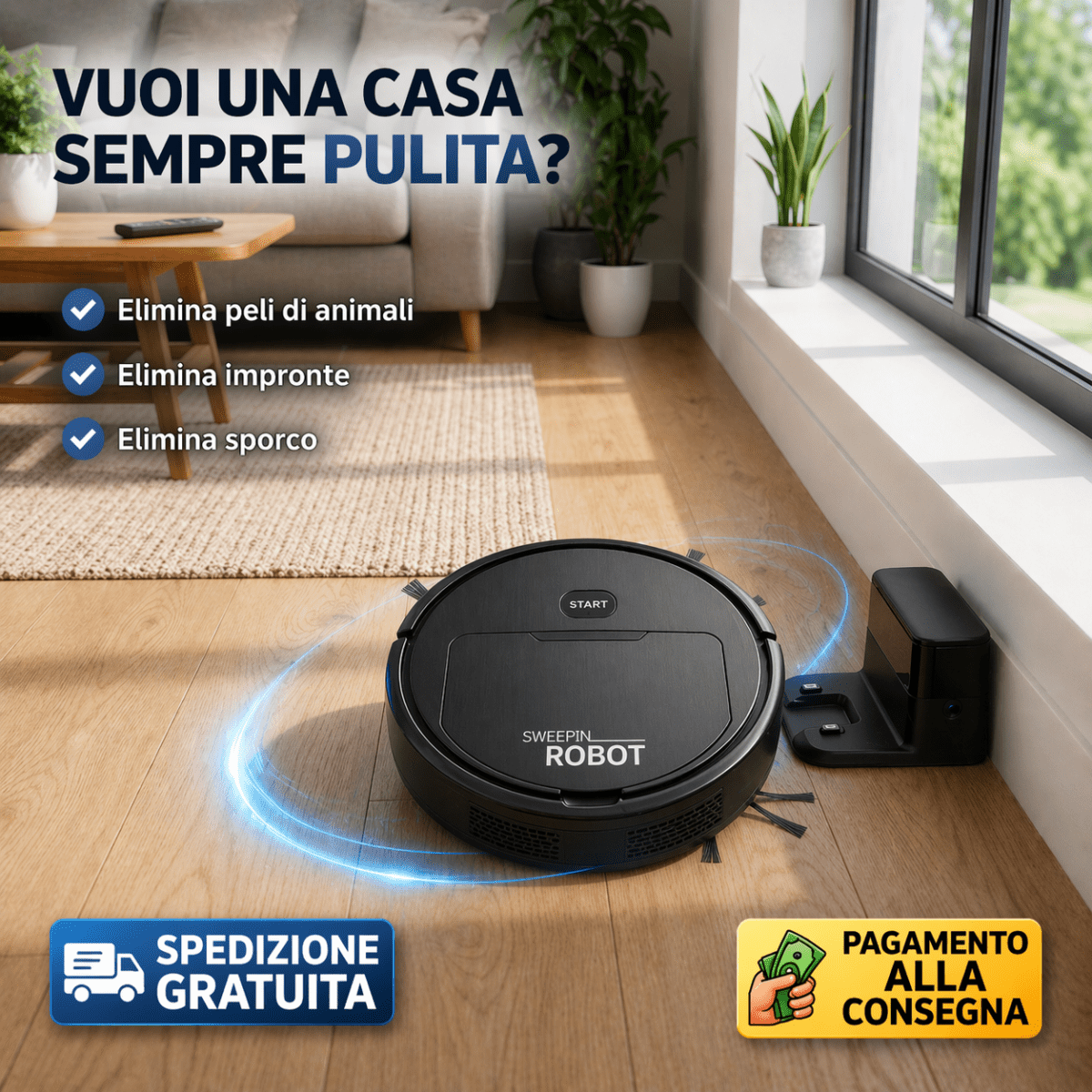 Robot Aspirapolvere Intelligente - Meno Fatica Ogni Giorno💎