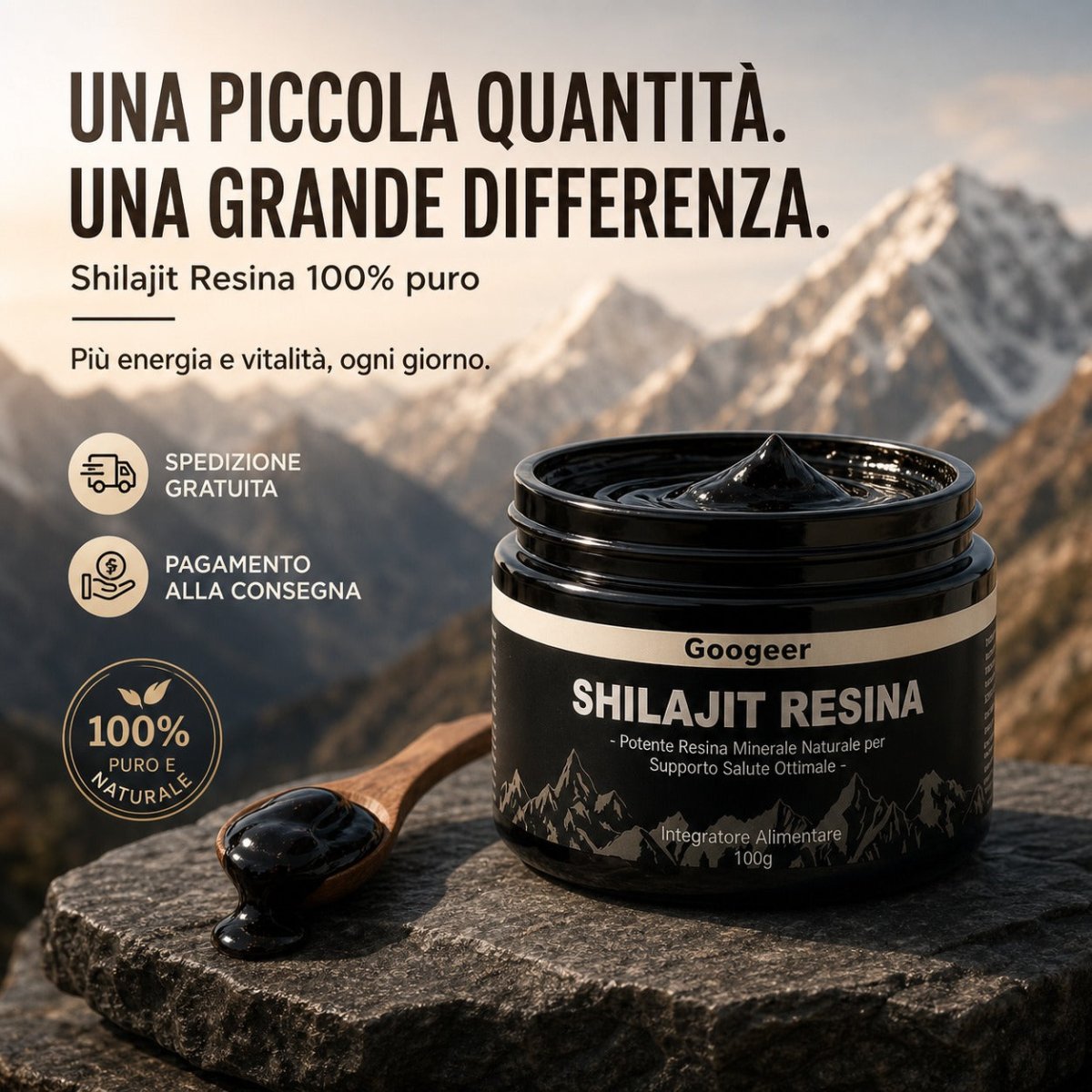 Shilajit 100% Puro - Energia Naturale per Affrontare l'Estate 💎