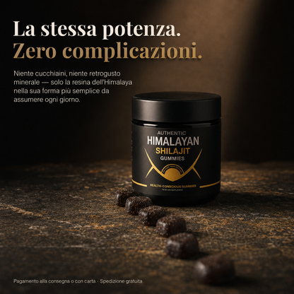 Shilajit Gummies - Supporto Naturale per Energia e Vitalità 💎