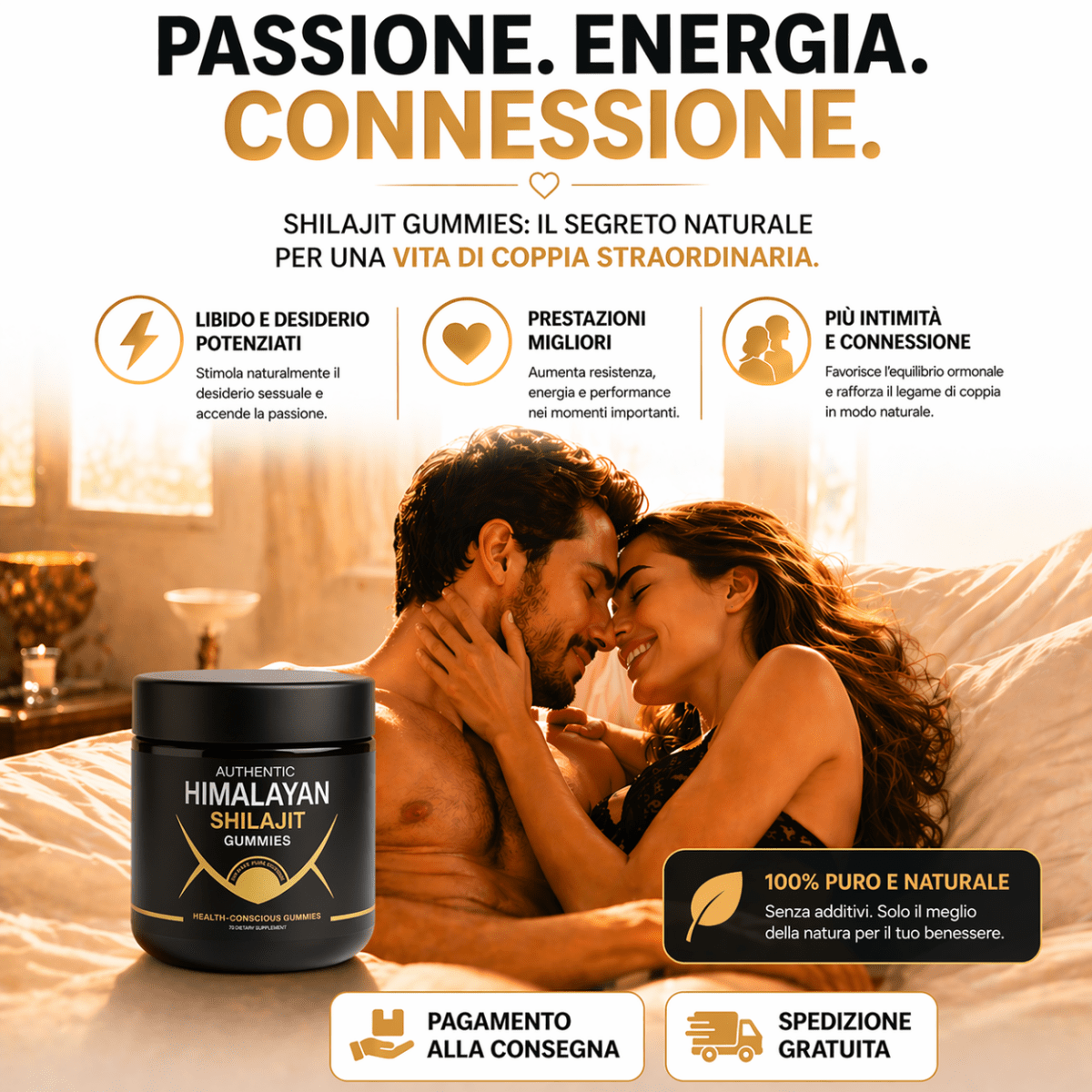 Shilajit Gummies - Supporto Naturale per Energia e Vitalità 💎