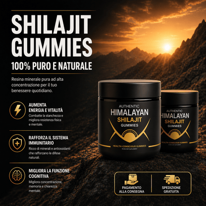 Shilajit Gummies - Supporto Naturale per Energia e Vitalità 💎
