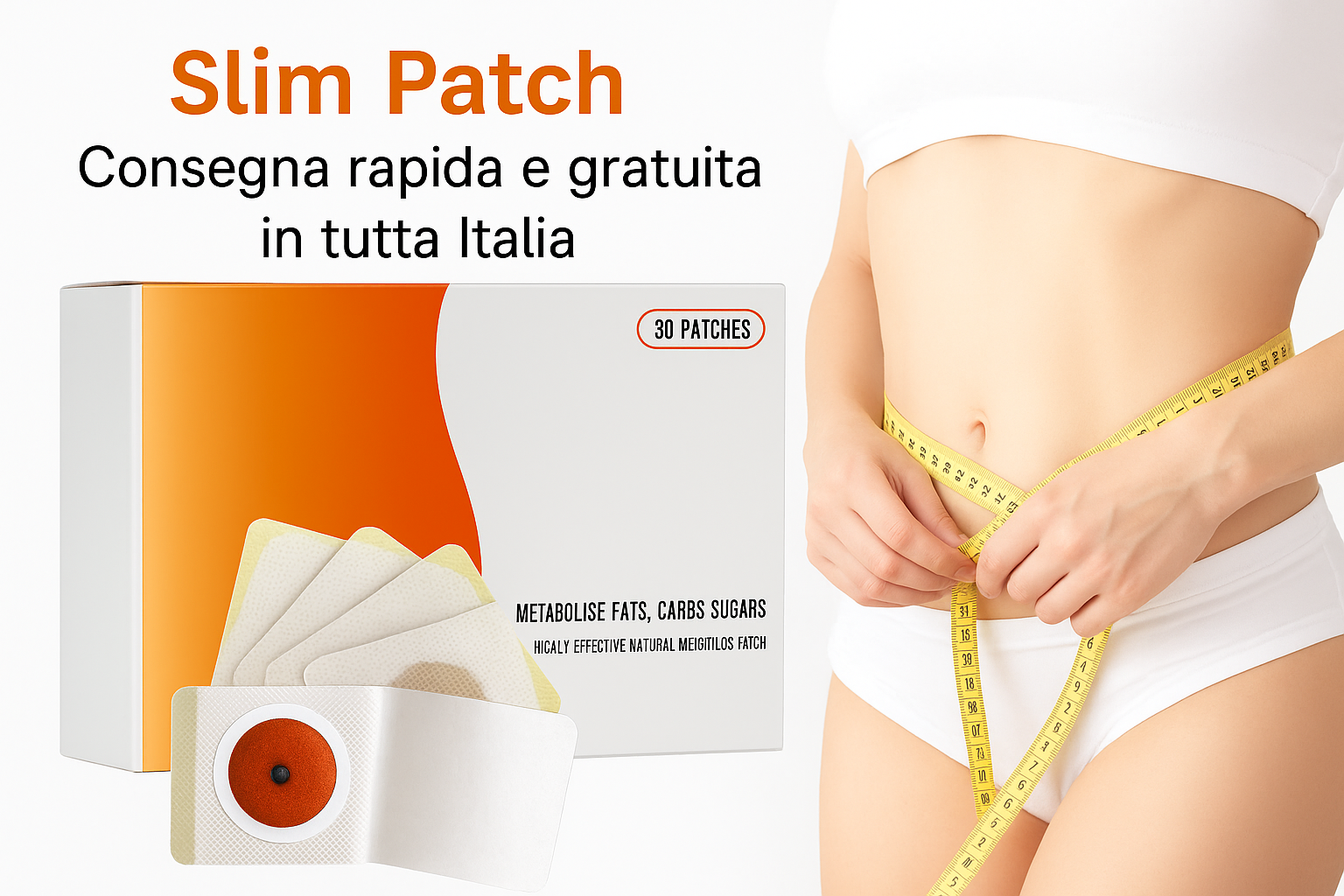 Slim Patch – 30 Cerotti Naturali Snellenti🌿