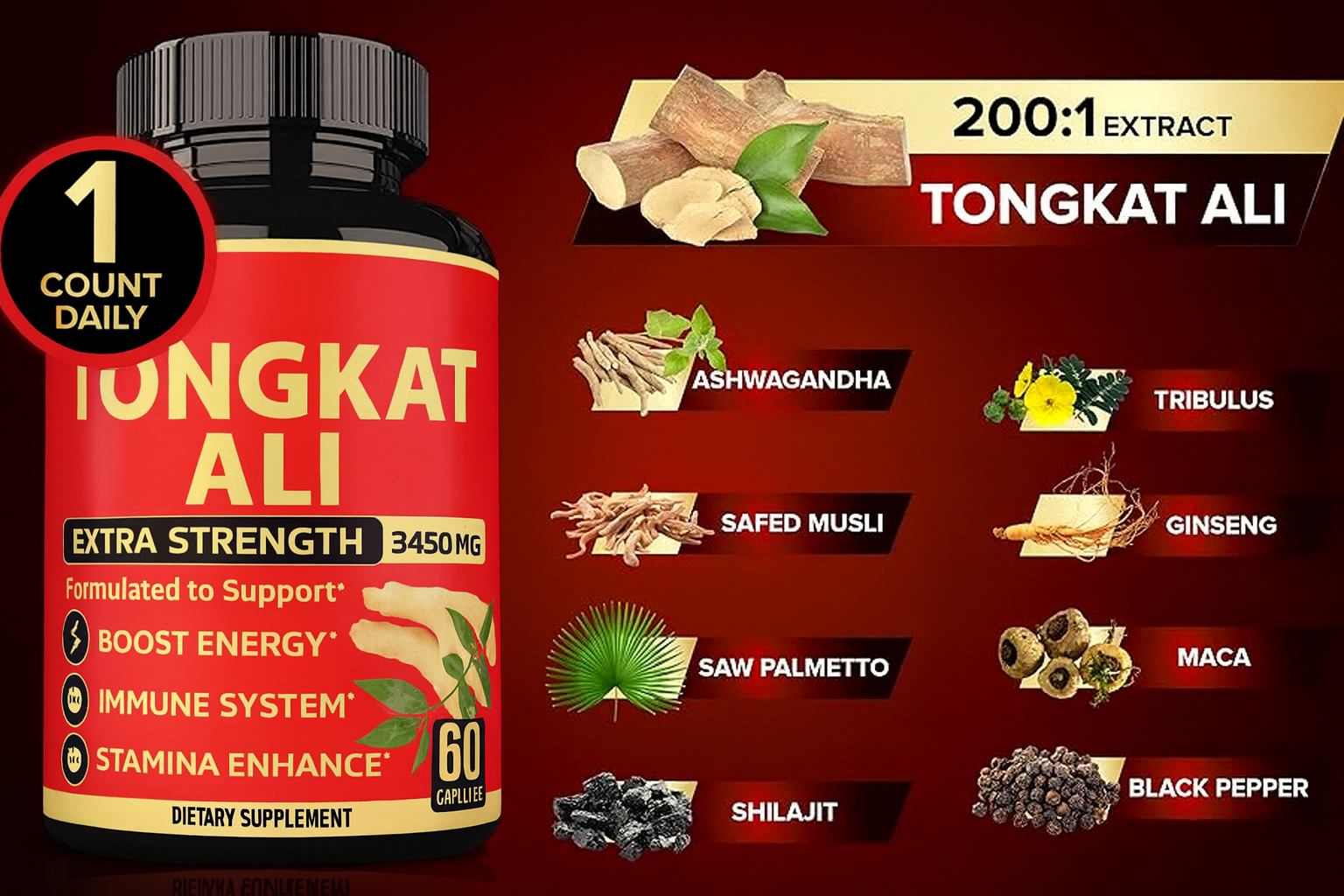 Tongkat Ali Extra Forte 💎 100% puro