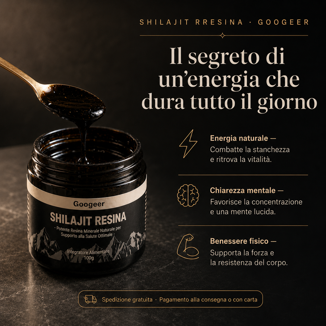 Shilajit 100% Puro - Energia Naturale per Affrontare l'Estate 💎