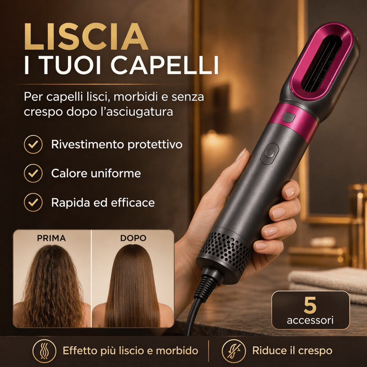 Spazzola 5 in 1 💎