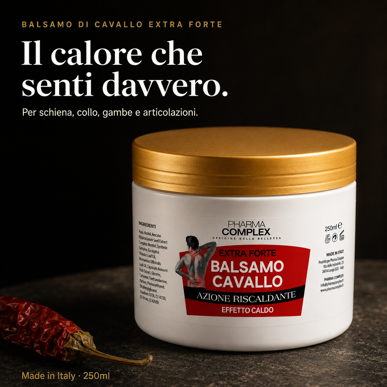 Balsamo di Cavallo Extra Forte – Calore e Sollievo per Muscoli e Articolazioni
