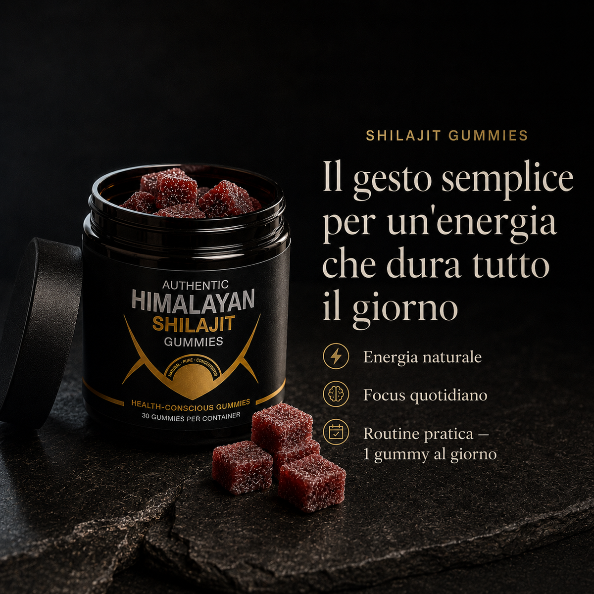 Shilajit Gummies - Energia Naturale per Affrontare l'Estate 💎