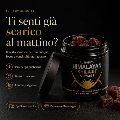 Shilajit Gummies - Energia Naturale per Affrontare l'Estate 💎
