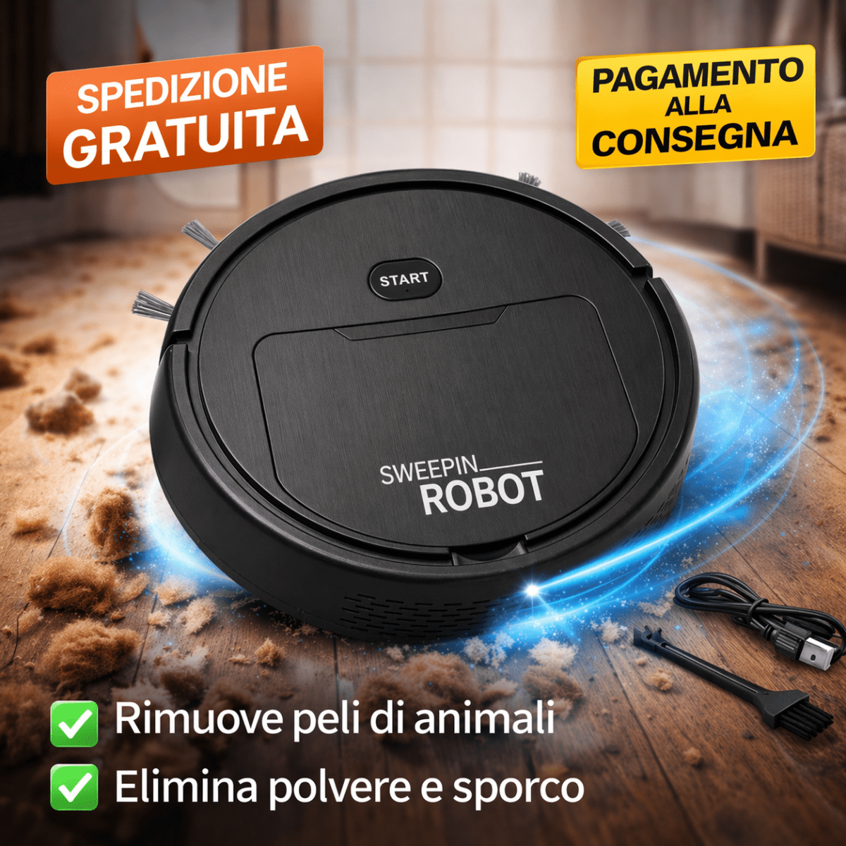 Robot Aspirapolvere Intelligente - Meno Fatica Ogni Giorno💎